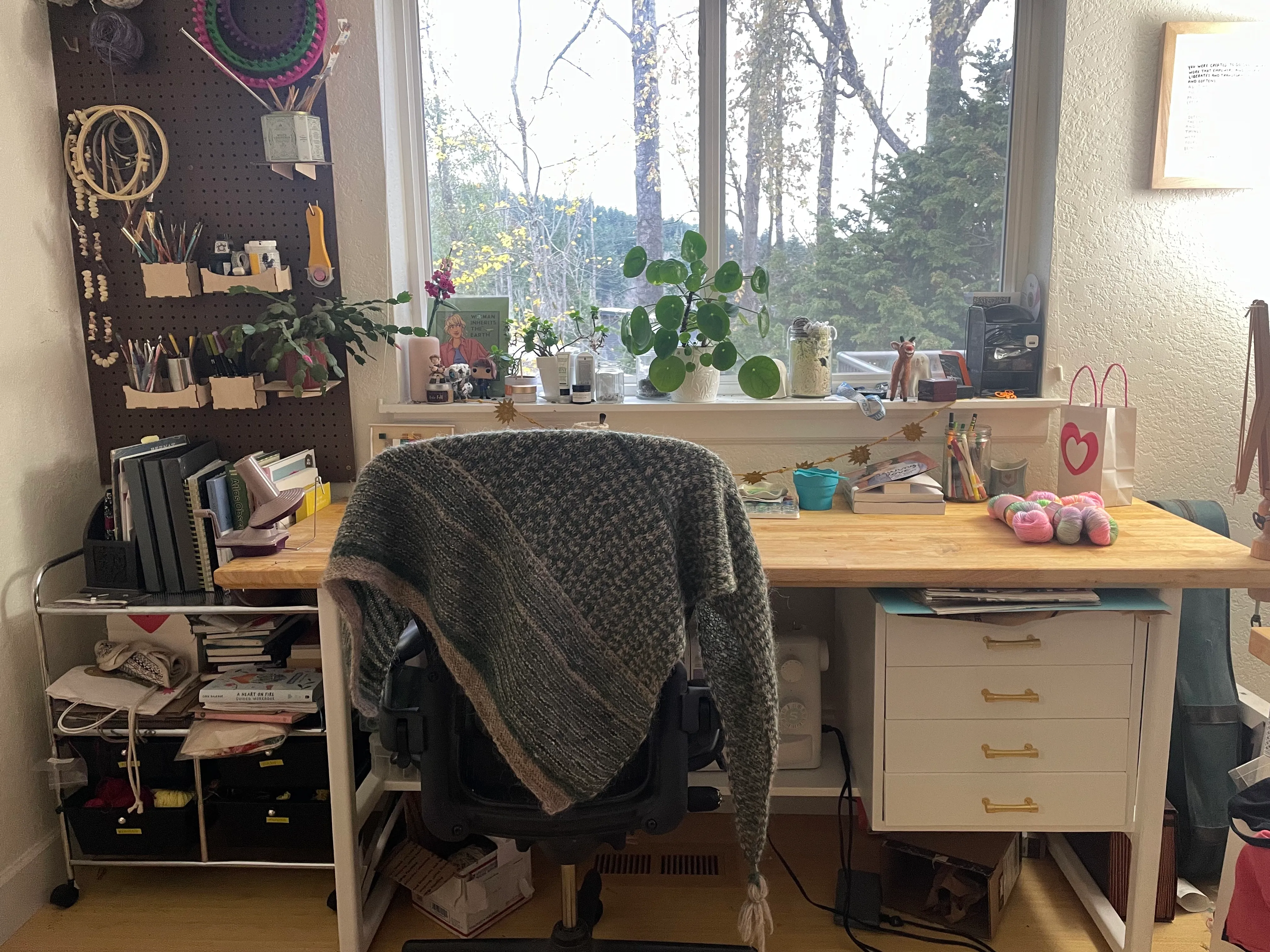 A photo of my craft desk